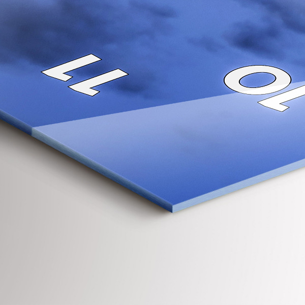 Horloge rectangulaire verticale Bus rouge de Londres