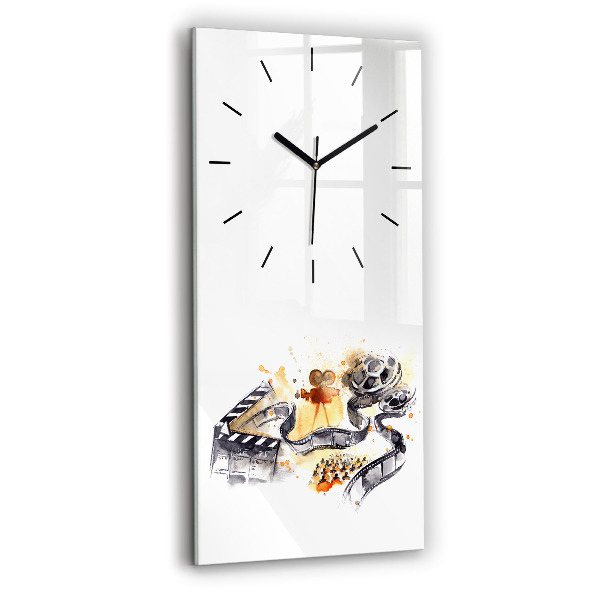 Horloge rectangulaire verticale caméra de cinématographie