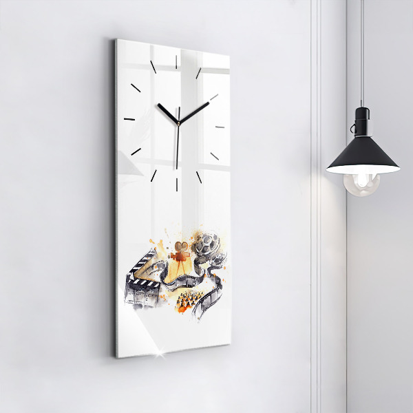 Horloge rectangulaire verticale caméra de cinématographie