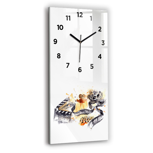 Horloge rectangulaire verticale caméra de cinématographie