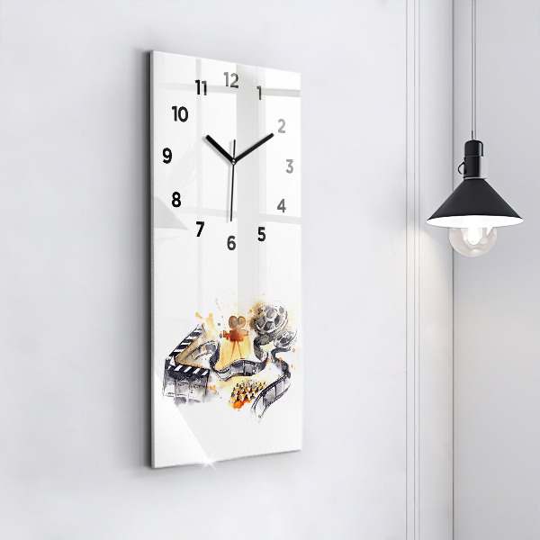 Horloge rectangulaire verticale caméra de cinématographie
