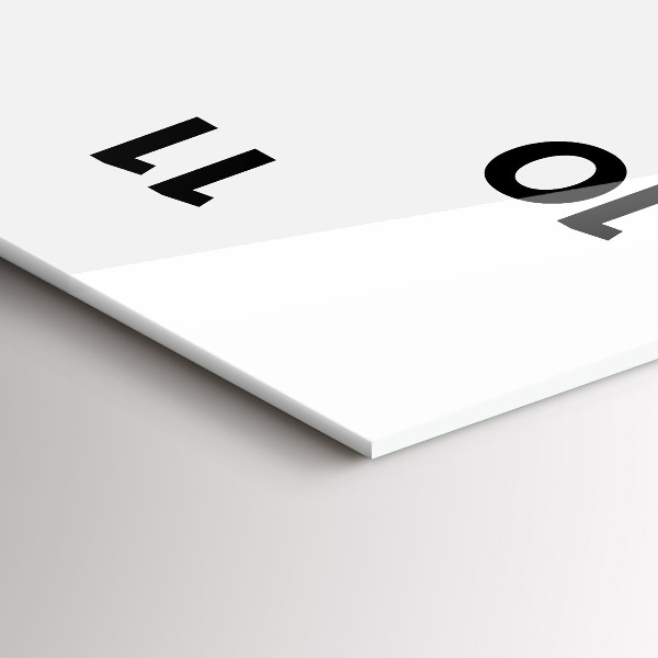 Horloge rectangulaire verticale Visage de papillon