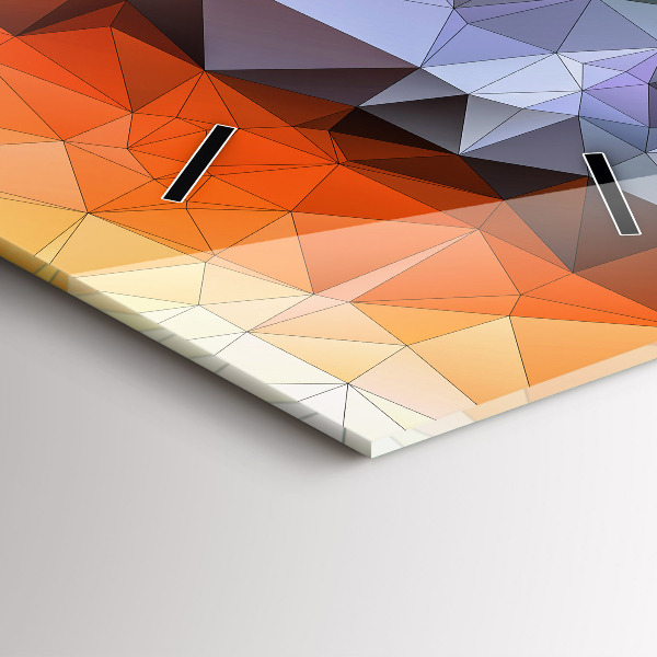 Horloge rectangulaire verticale Œil humain coloré