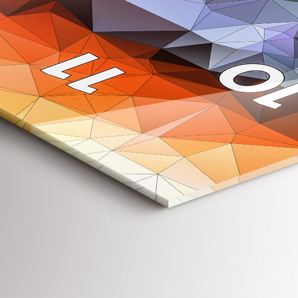 Horloge rectangulaire verticale Œil humain coloré