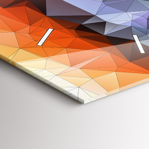 Horloge rectangulaire verticale Œil humain coloré