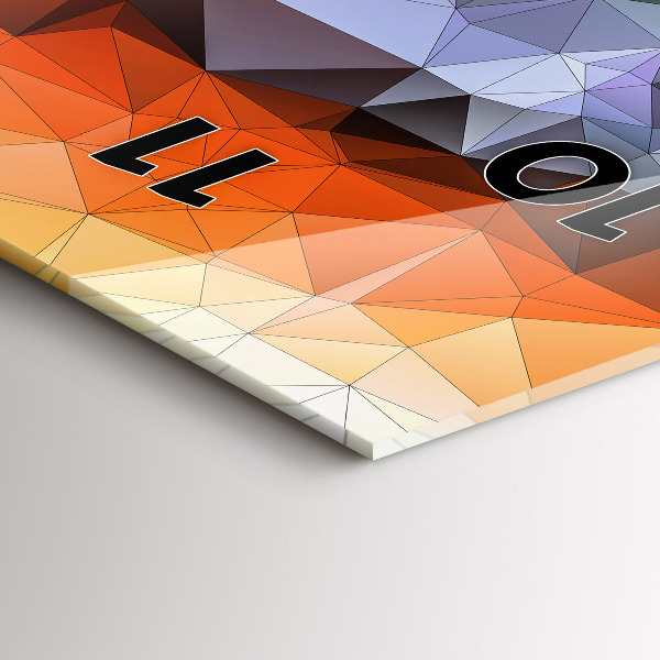 Horloge rectangulaire verticale Œil humain coloré