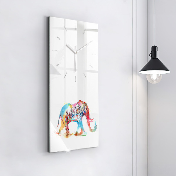 Horloge rectangulaire verticale Culture indienne