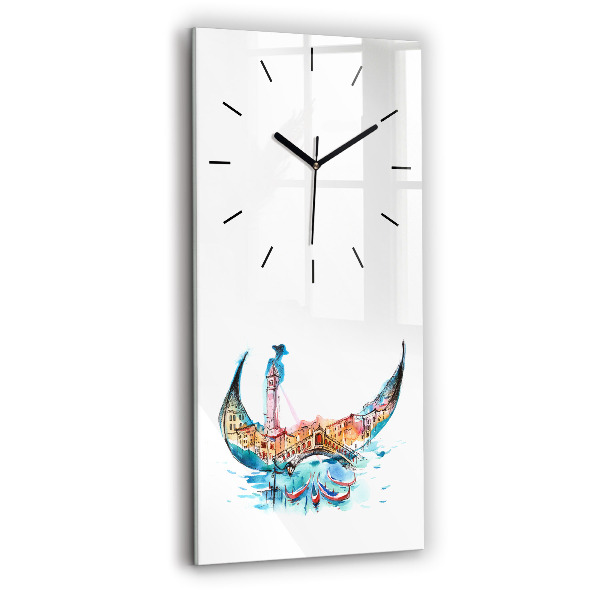 Horloge rectangulaire verticale Italie - Gondole vénitienne
