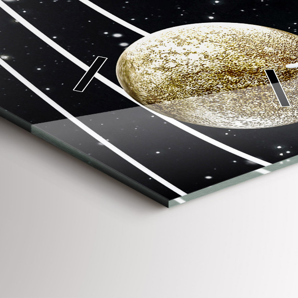 Horloge rectangulaire verticale Le système solaire