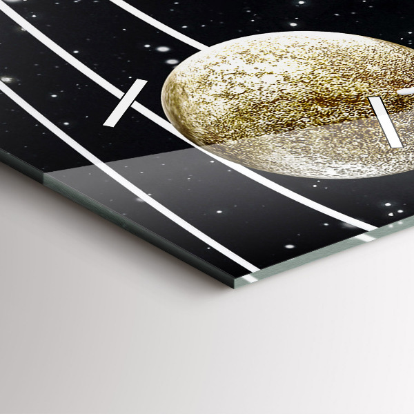 Horloge rectangulaire verticale Le système solaire