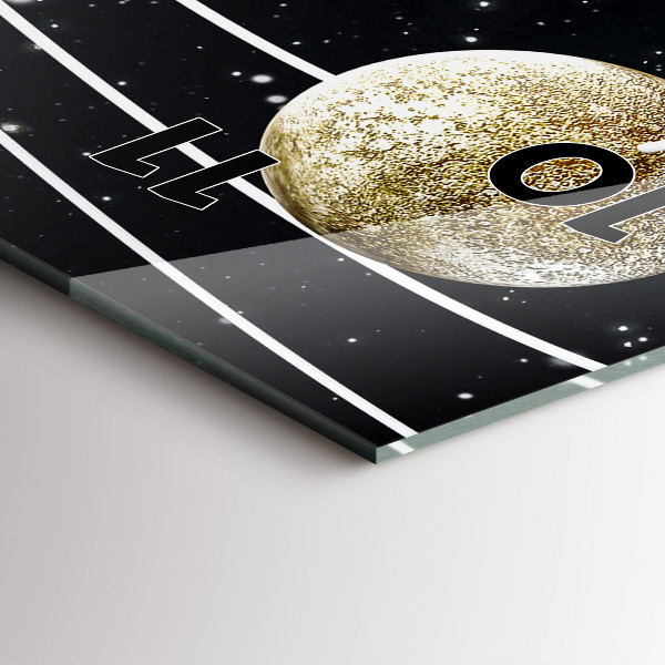 Horloge rectangulaire verticale Le système solaire