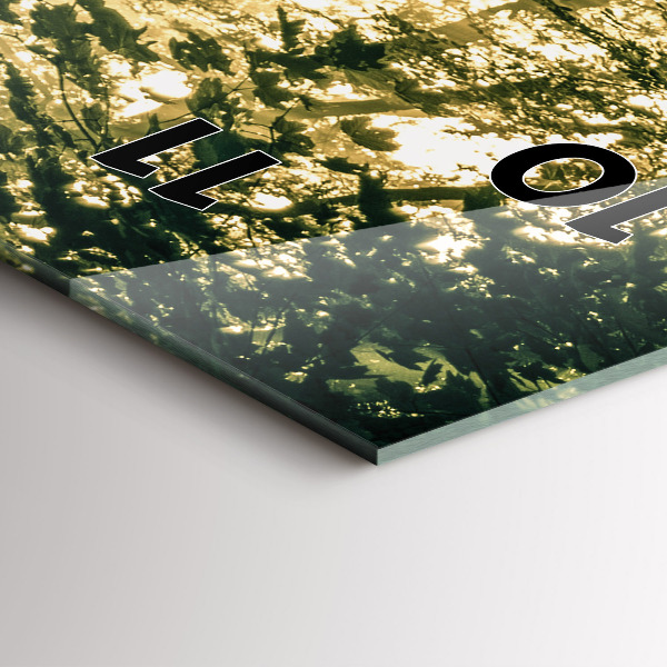 Horloge rectangulaire verticale Forêt des rayons du soleil