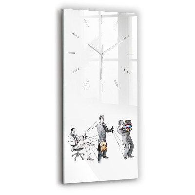Horloge rectangulaire verticale Les marionnettes