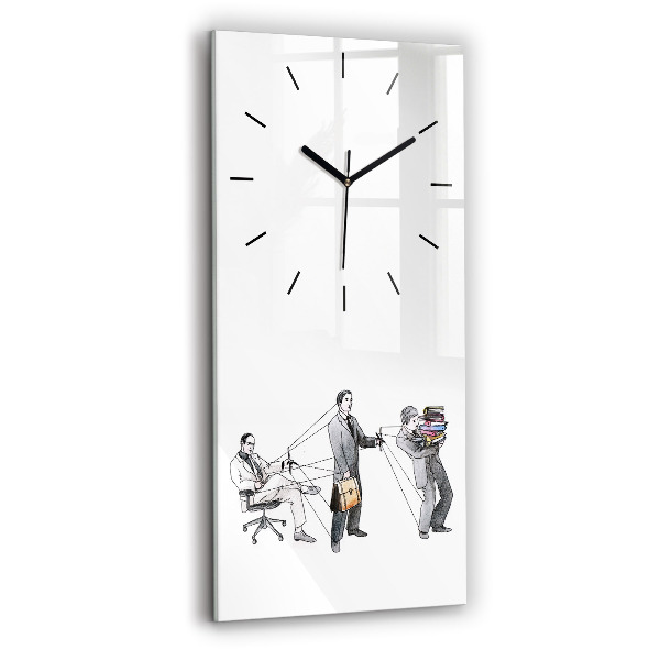 Horloge rectangulaire verticale Les marionnettes