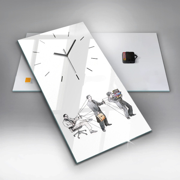 Horloge rectangulaire verticale Les marionnettes