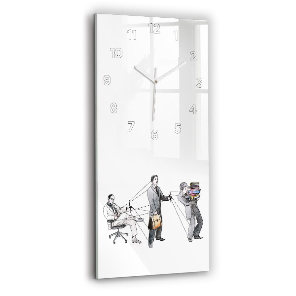 Horloge rectangulaire verticale Les marionnettes