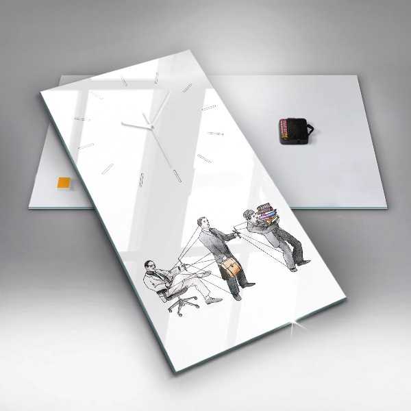 Horloge rectangulaire verticale Les marionnettes