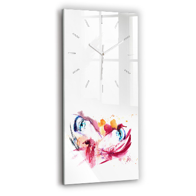 Horloge rectangulaire verticale Couple romantique