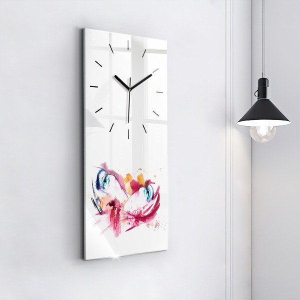 Horloge rectangulaire verticale Couple romantique