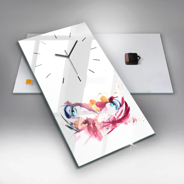 Horloge rectangulaire verticale Couple romantique