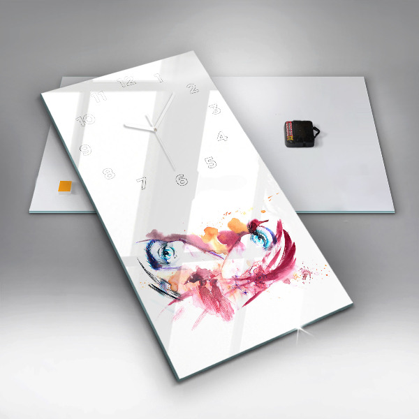 Horloge rectangulaire verticale Couple romantique