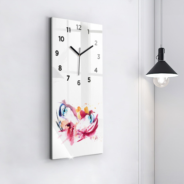 Horloge rectangulaire verticale Couple romantique