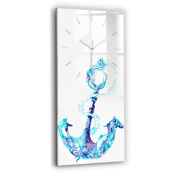 Horloge rectangulaire verticale ancre flottante