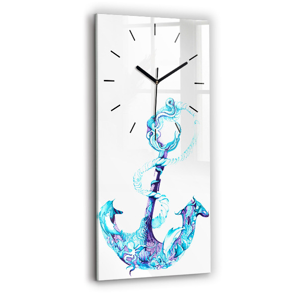 Horloge rectangulaire verticale ancre flottante