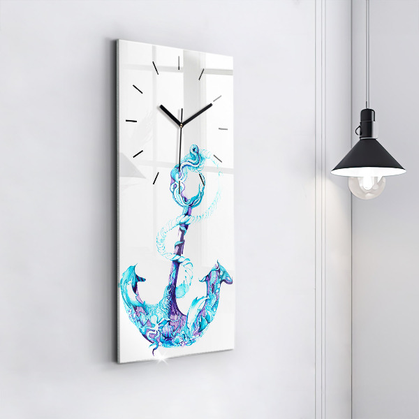 Horloge rectangulaire verticale ancre flottante
