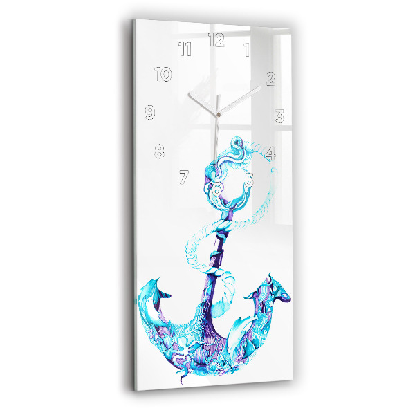 Horloge rectangulaire verticale ancre flottante