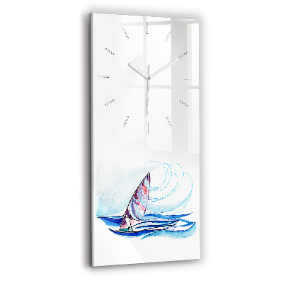Horloge rectangulaire verticale Planche de surf