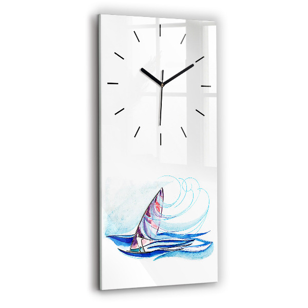 Horloge rectangulaire verticale Planche de surf