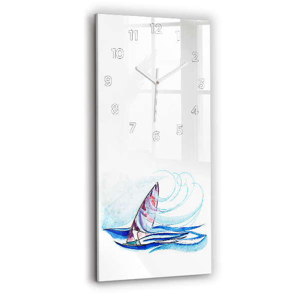 Horloge rectangulaire verticale Planche de surf