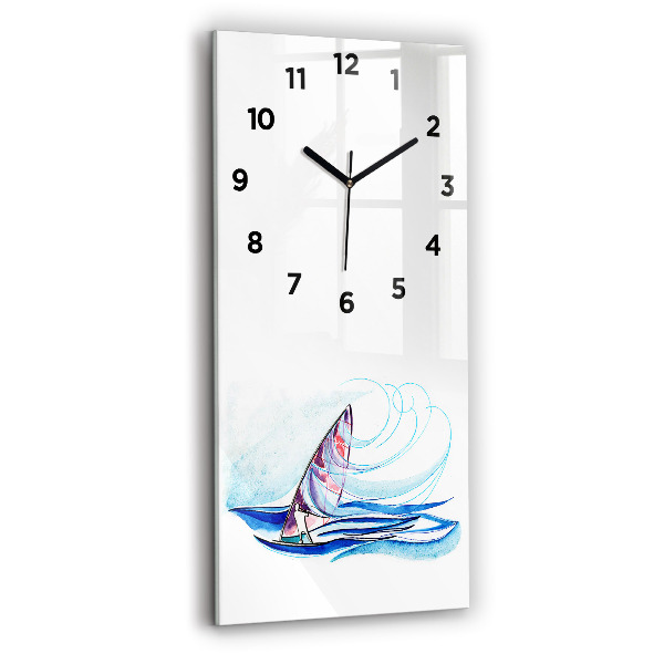 Horloge rectangulaire verticale Planche de surf
