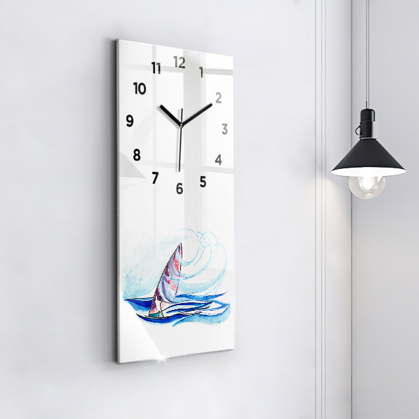 Horloge rectangulaire verticale Planche de surf