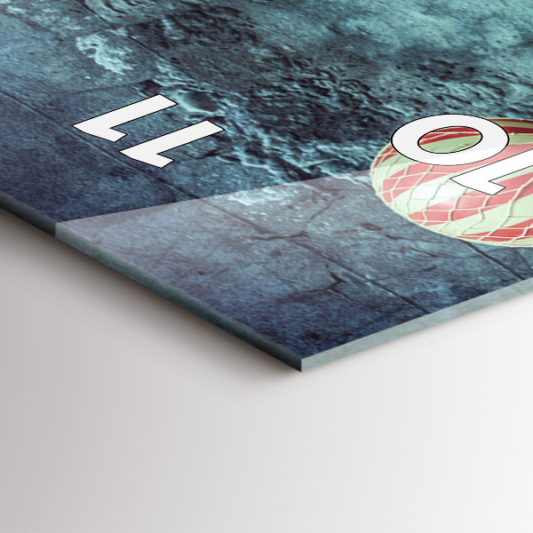 Horloge rectangulaire verticale Ballons peints