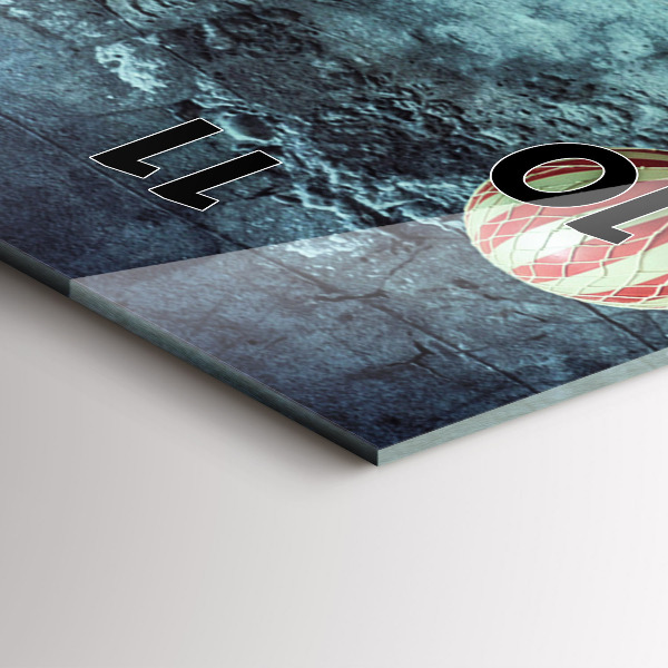 Horloge rectangulaire verticale Ballons peints