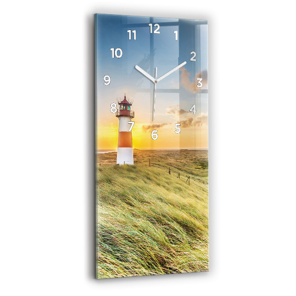 Horloge rectangulaire verticale Phare