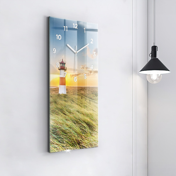 Horloge rectangulaire verticale Phare