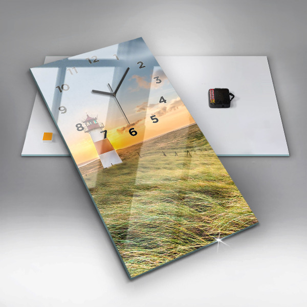 Horloge rectangulaire verticale Phare