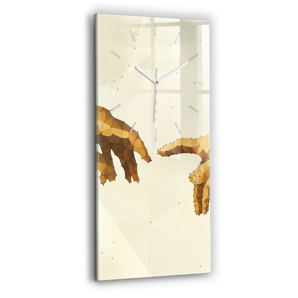 Horloge rectangulaire verticale 'Création d''Adam'