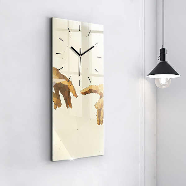 Horloge rectangulaire verticale 'Création d''Adam'
