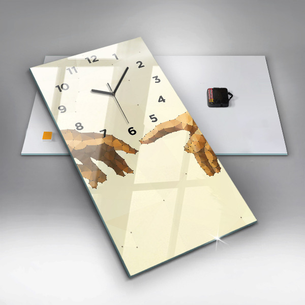 Horloge rectangulaire verticale 'Création d''Adam'