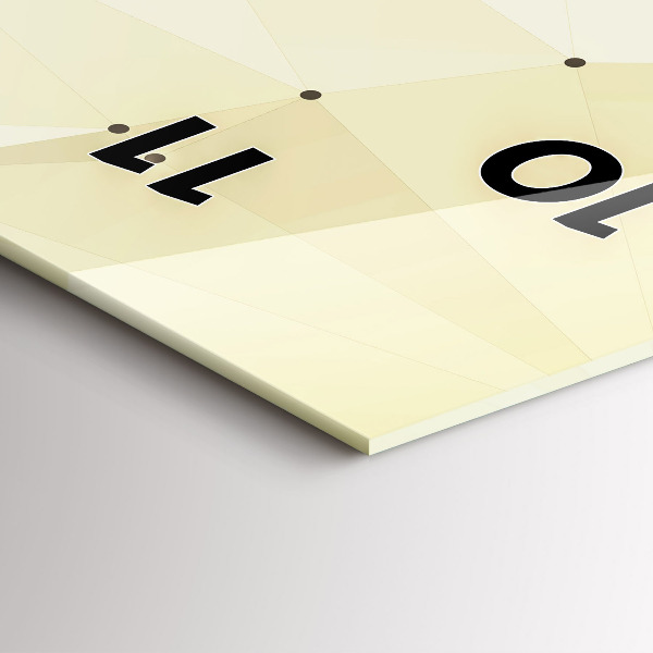 Horloge rectangulaire verticale 'Création d''Adam'