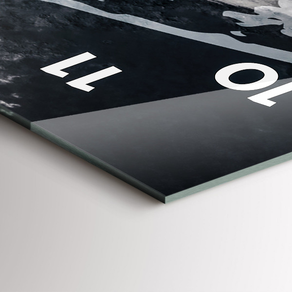 Horloge rectangulaire verticale Femme - aquarelles