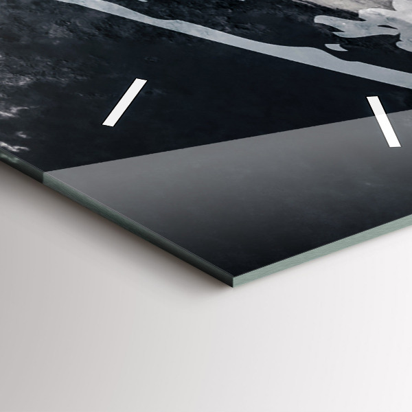 Horloge rectangulaire verticale Femme - aquarelles