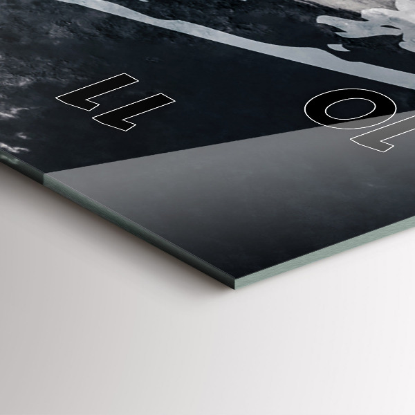 Horloge rectangulaire verticale Femme - aquarelles