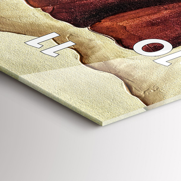 Horloge rectangulaire verticale Coquelicots peints