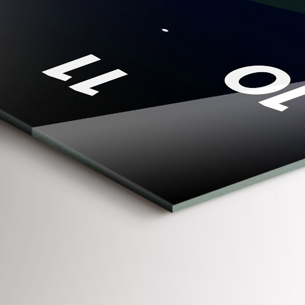 Horloge murale verticale La ville du cyberespace