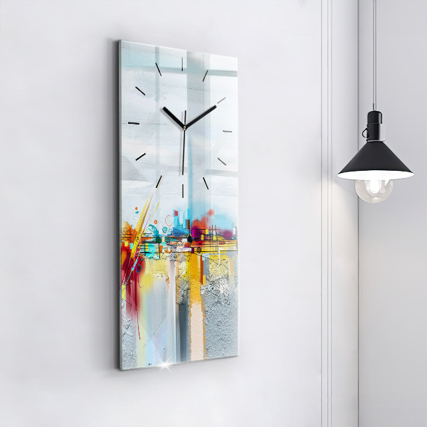 Horloge murale verticale Pont abstrait